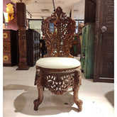 Indian Hand Carved Solid Wood Chair For Dining & Living Room 02